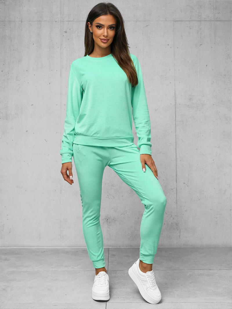 Дамска велурен спортен екип черен OZONEE O/8C1173/139Z