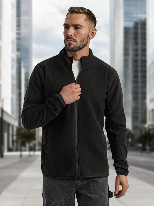 Мъжки суитшърт черен OZONEE JS/HH016/3