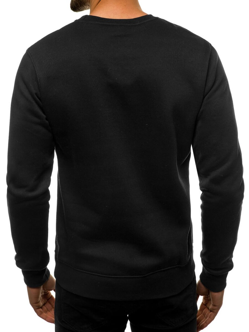 Мъжки суитшърт черен OZONEE JS/D001