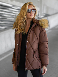 Дамско яке шоколад OZONEE JS/5M3329/158