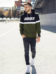 Мъжки суитшърт зелен OZONEE A/0963Z