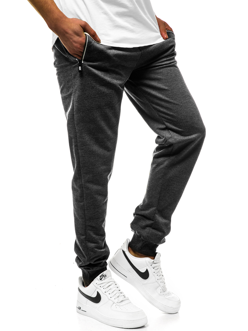 Мъжко долнище на анцуг графитно JS/XW001S