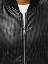 Мъжко яке черна OZONEE N/7110/1