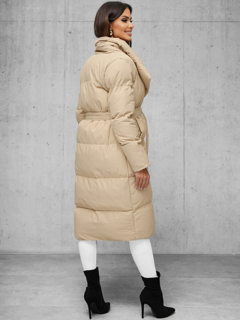 Дамско яке бежова OZONEE JS/M737/62Z