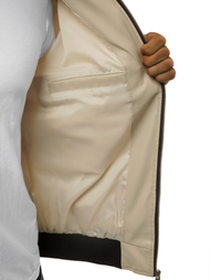 Мъжко яке бежова OZONEE N/6124