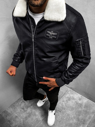 Мъжко яке черно OZONEE O/4811