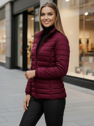 Дамско яке бордо OZONEE JS/16M9103/01Z