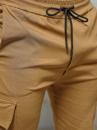 Мъжки панталони чино камел OZONEE O/1404SP