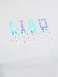 Дамска тениска бяло-ментова OZONEE JS/RJ77542