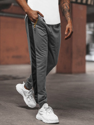 Мъжко долнище на анцуг графитно OZONEE JS/68K10339Z