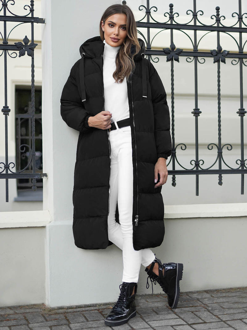 Дамско яке черно OZONEE JS/5M3163/392Z