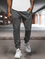 Мъжко долнище на анцуг графитно OZONEE JS/68K10339Z