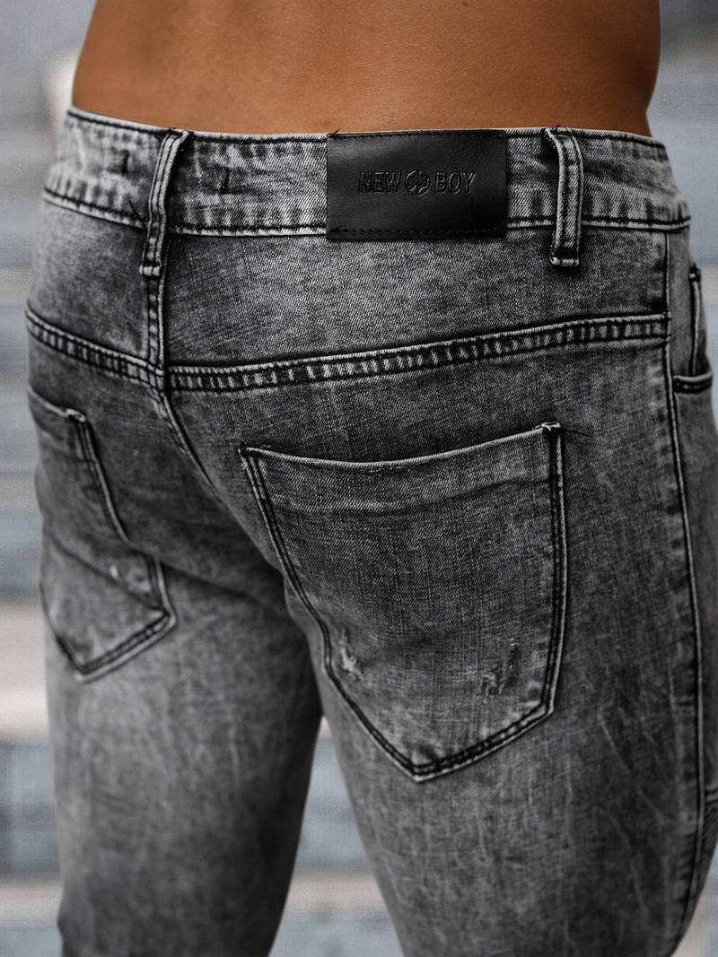 Мъжки дънки черни OZONEE NB/MP0069N