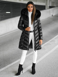 Дамско яке черна OZONEE JS/16M9100/392Z