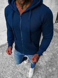 Мъжки суитшърт небесно тъмен индиго OZONEE JS/2008/66Z