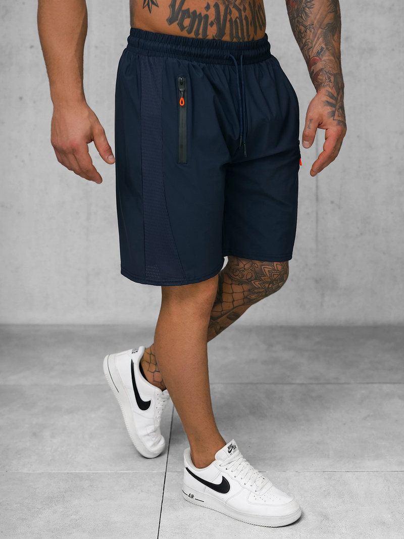 Мъжки спортни шорти тъмносиньо OZONEE JS/12K1803/25