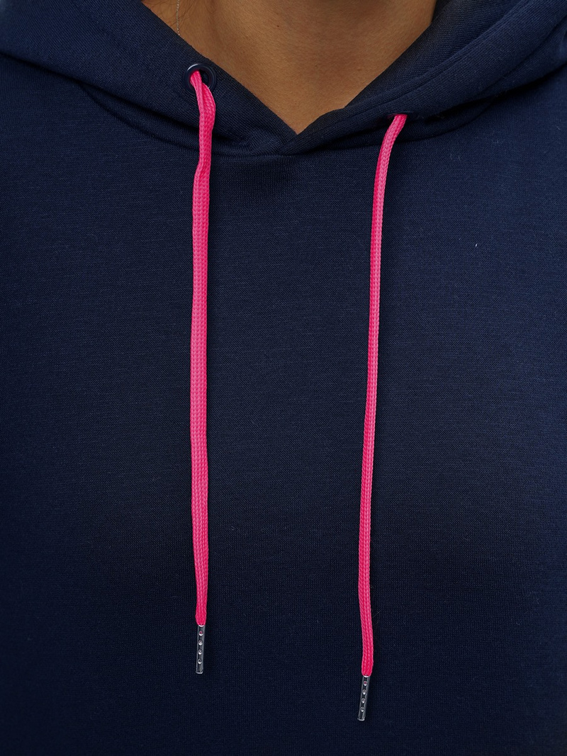 Дамски суитчър с качулка тъмнсиня OZONEE JS/B26031Z