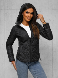 Дамско яке черна OZONEE JS/16M9239/392