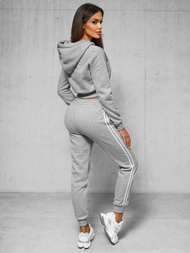 Дамски анцуг от две части сив OZONEE JS/8C67/2