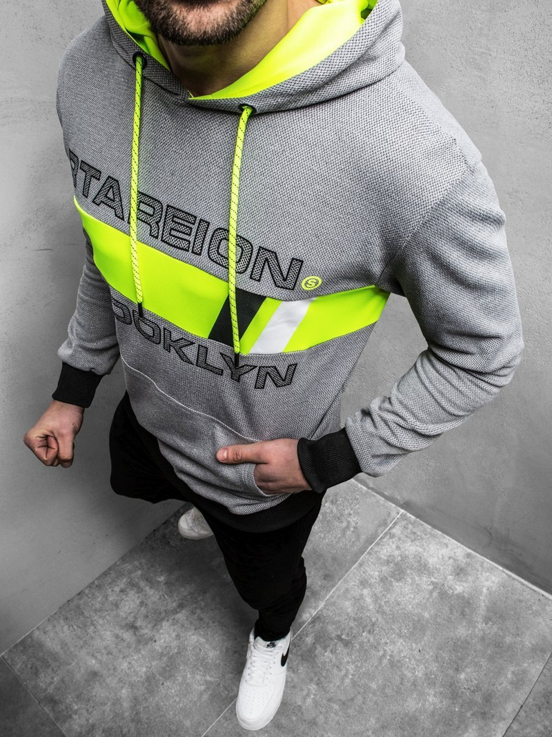 Мъжки суитшърт сива OZONEE JS/DD20131Z