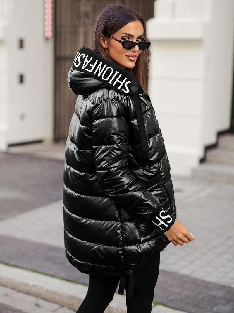 Дамско яке черно OZONEE JS/5M3188/392Z