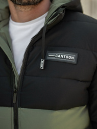 Зимно яке черно-зелена OZONEE JS/31M5083/136