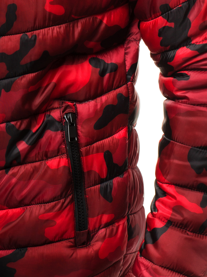 Мъжко яке червено-камуфлажно OZONEE JS/SM80Z