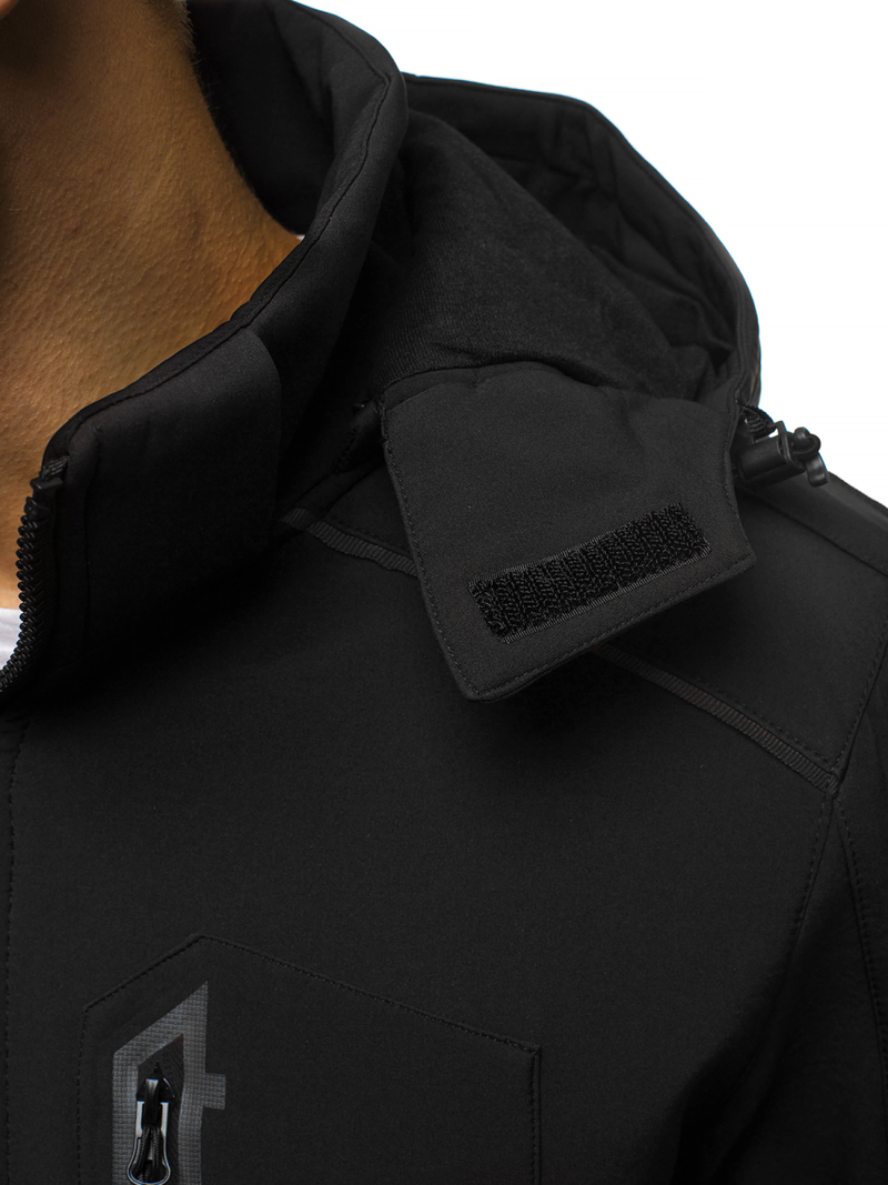 Мъжко яке SOFTSHELL черна OZONEE GE/12259Z