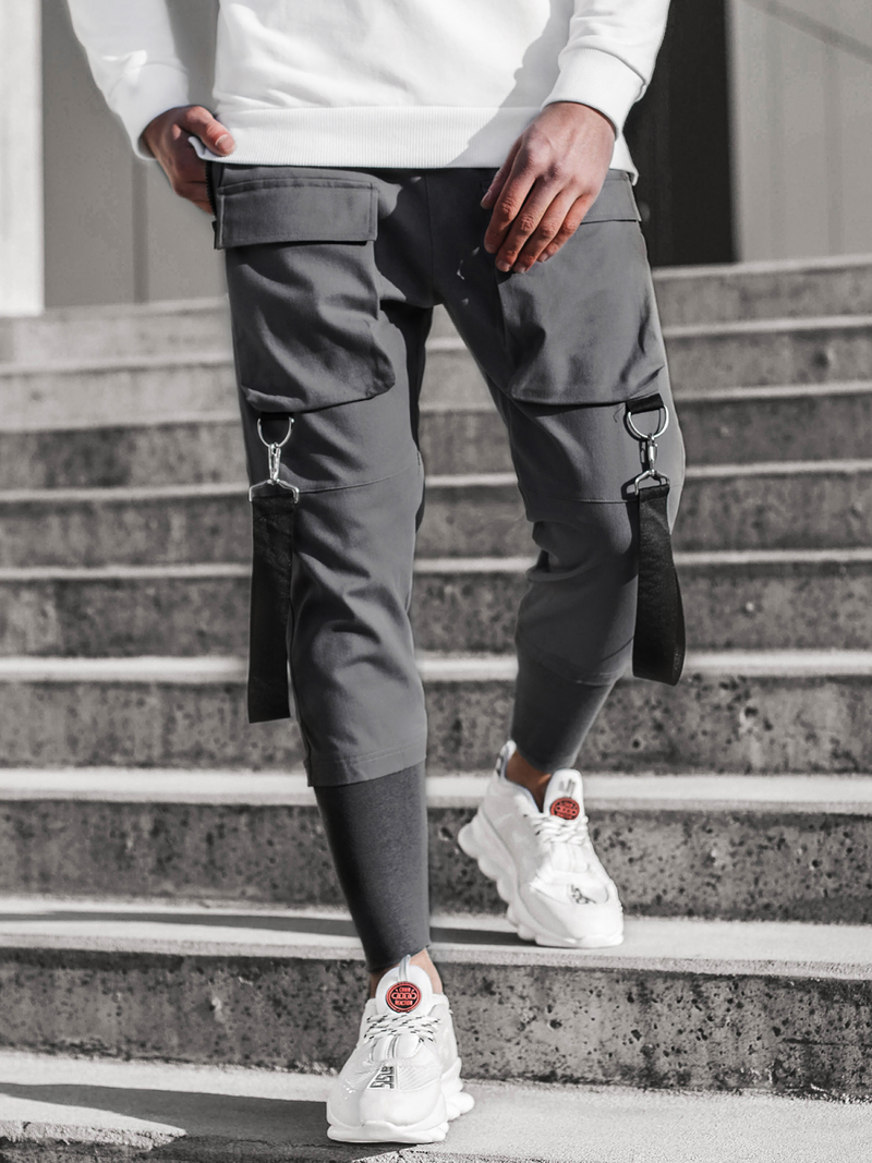 Мъжки панталони JOGGER сиво OZONEE G/11133