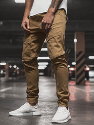 Мъжки панталони JOGGER камел OZONEE A/1003