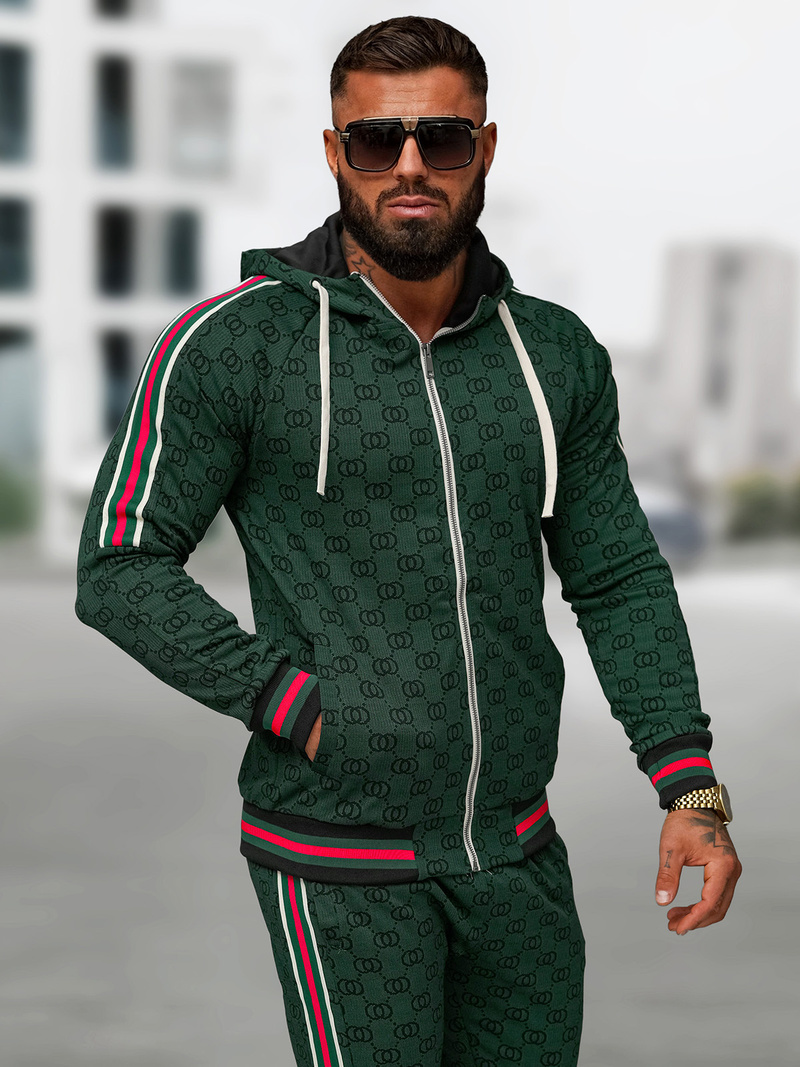 Мъжки спортен екип зелен OZONEE O/FF5111AB