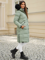 Дамско яке ментова OZONEE O/W377Z