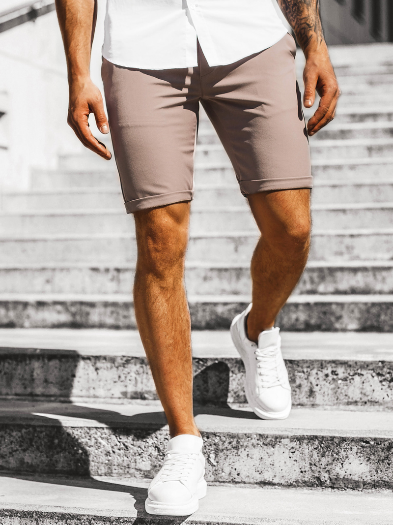 Къси панталони джинс сиво OZONEE DJ/1001