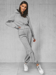 Дамски анцуг от две части сив OZONEE JS/8C79/2