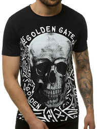 Мъжка тениска черен OZONEE JS/KS7332