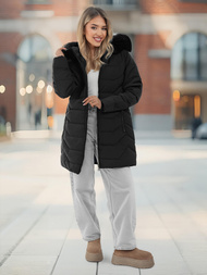 Дамско яке черно OZONEE JS/16M9121/392Z