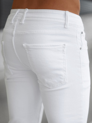 Мъжки дънки бяло OZONEE E/5348/01Z