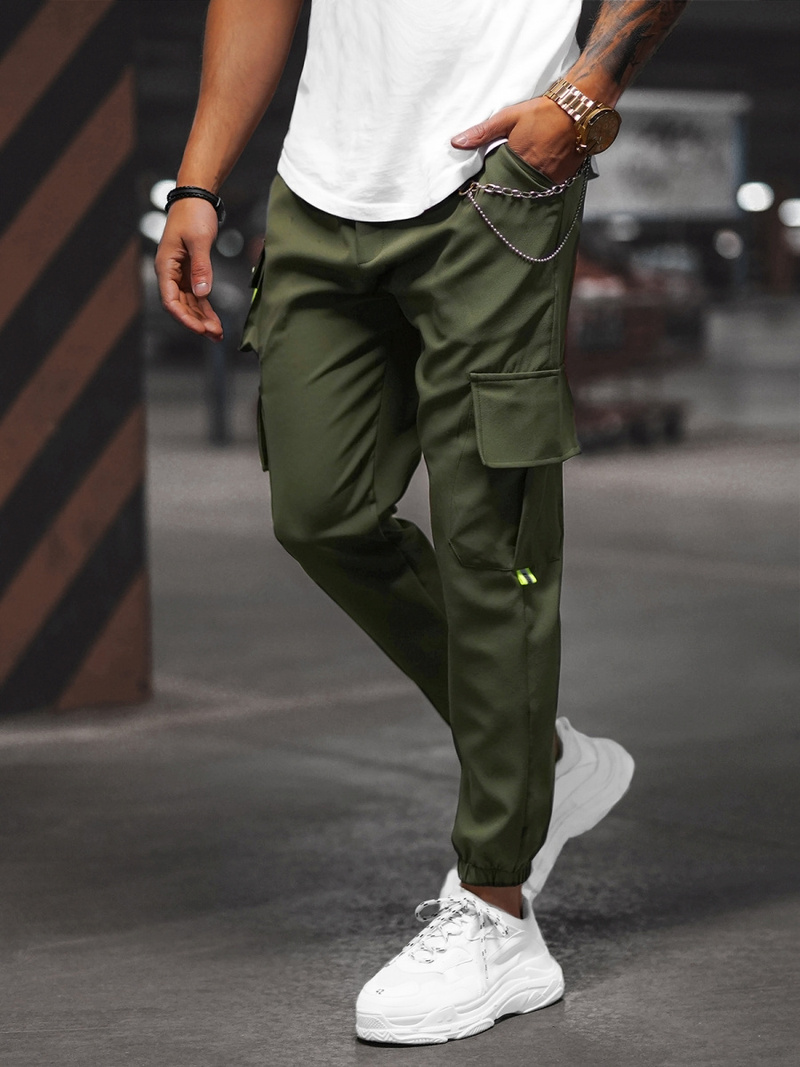 Мъжки панталони каки OZONEE O/CP149Z