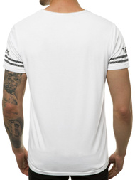 Мъжка тениска бяла OZONEE JS/SS10968
