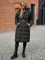 Дамско яке черно OZONEE JS/M736/392Z