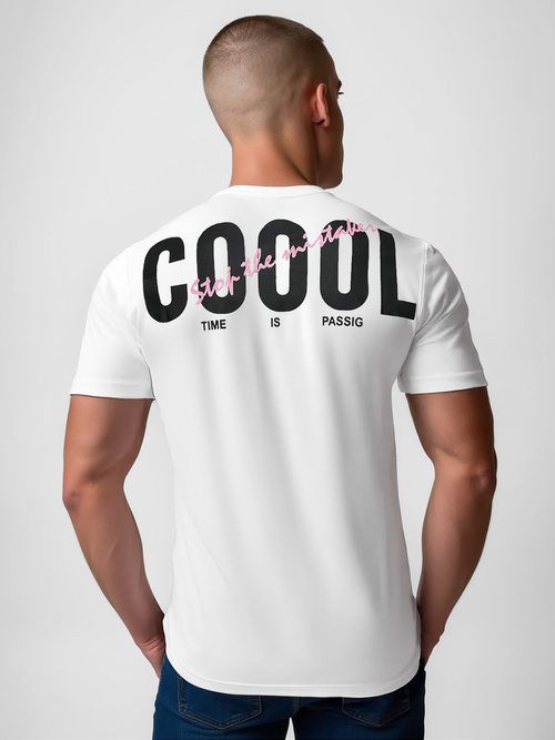 Мъжка тениска бяла OZONEE O/T1278/1Z