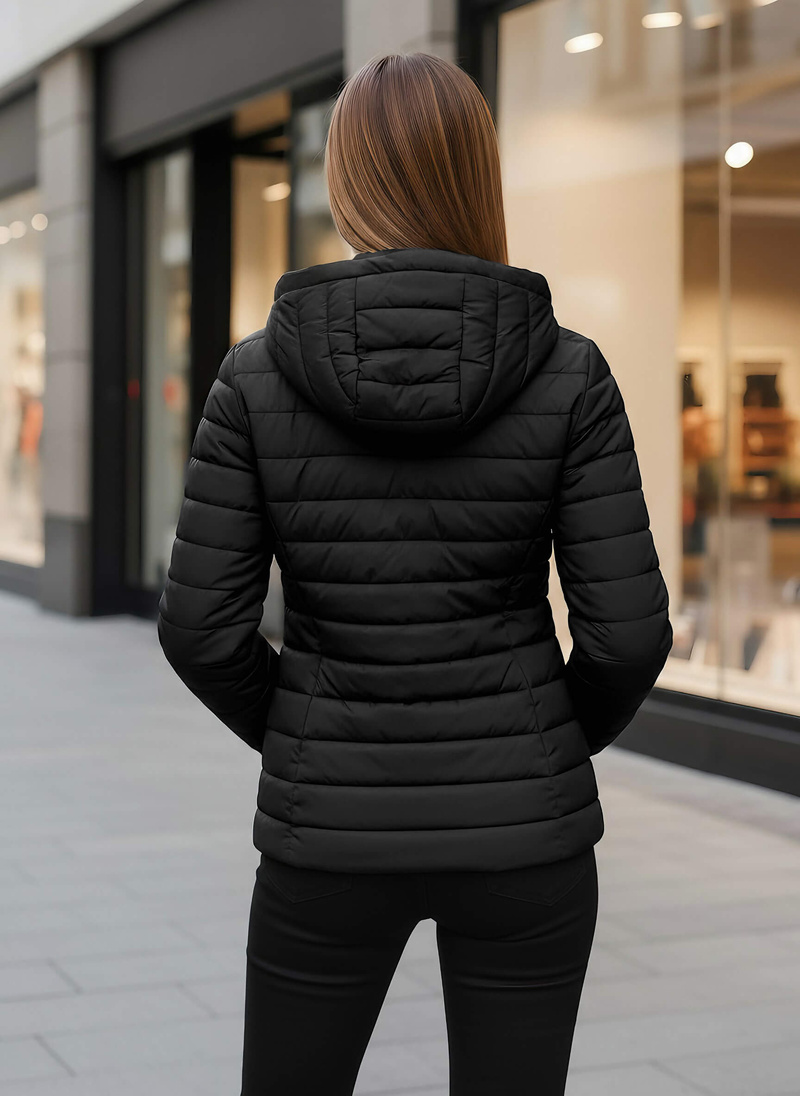 Дамско яке черно OZONEE JS/16M9103/392Z