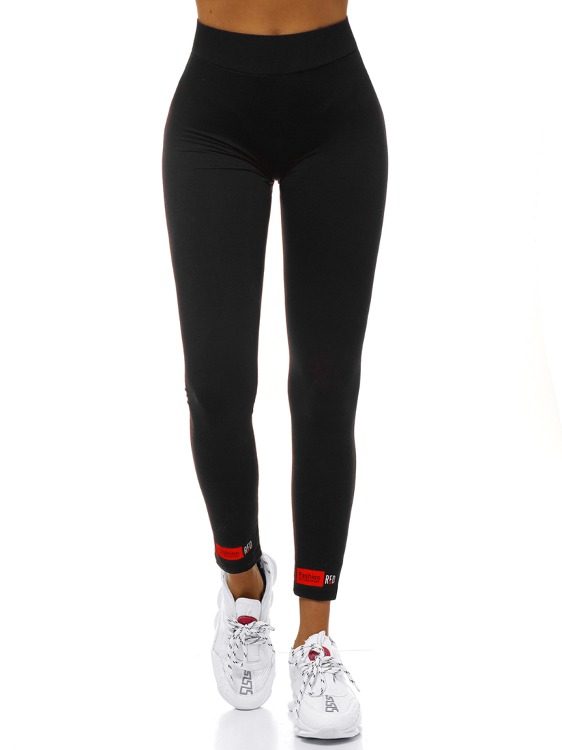 Дамски клин черно-червено OZONEE O/82330