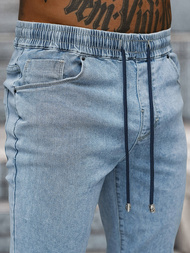 Мъжки дънки jogger светлосиньо OZONEE NB/MP0272BC