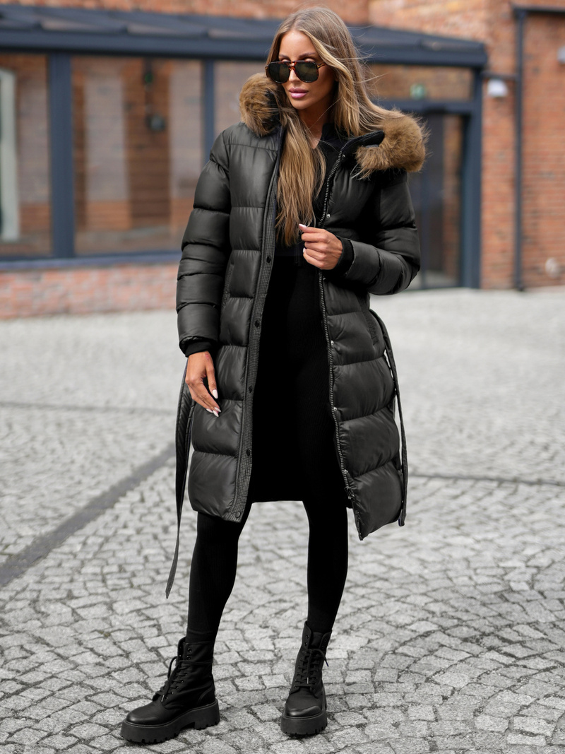 Дамско яке черно OZONEE JS/5M3298/392Z