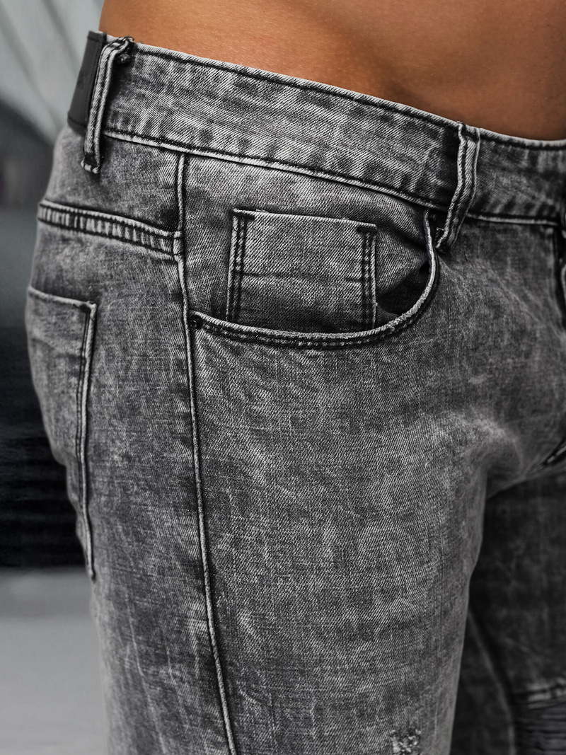 Мъжки дънки черни OZONEE NB/MP0069NZ