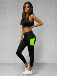 Дамски клин черни OZONEE O/XL009/1