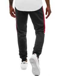 Мъжко долнище на анцуг черни OZONEE JS/JZ11012