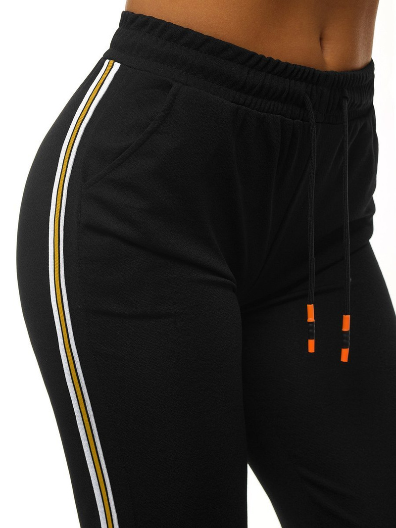 Дамски долнища на анцуг черни OZONEE JS/1020/B1