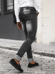 Мъжки дънки черни OZONEE NB/MP0126N